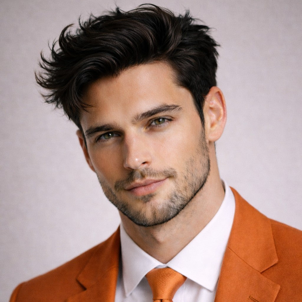 Toupees/Hairpiece, WNE-101, Full French Lace, 100 % High Quality Remy Human Hair for Men, Base Size = 8"X10"