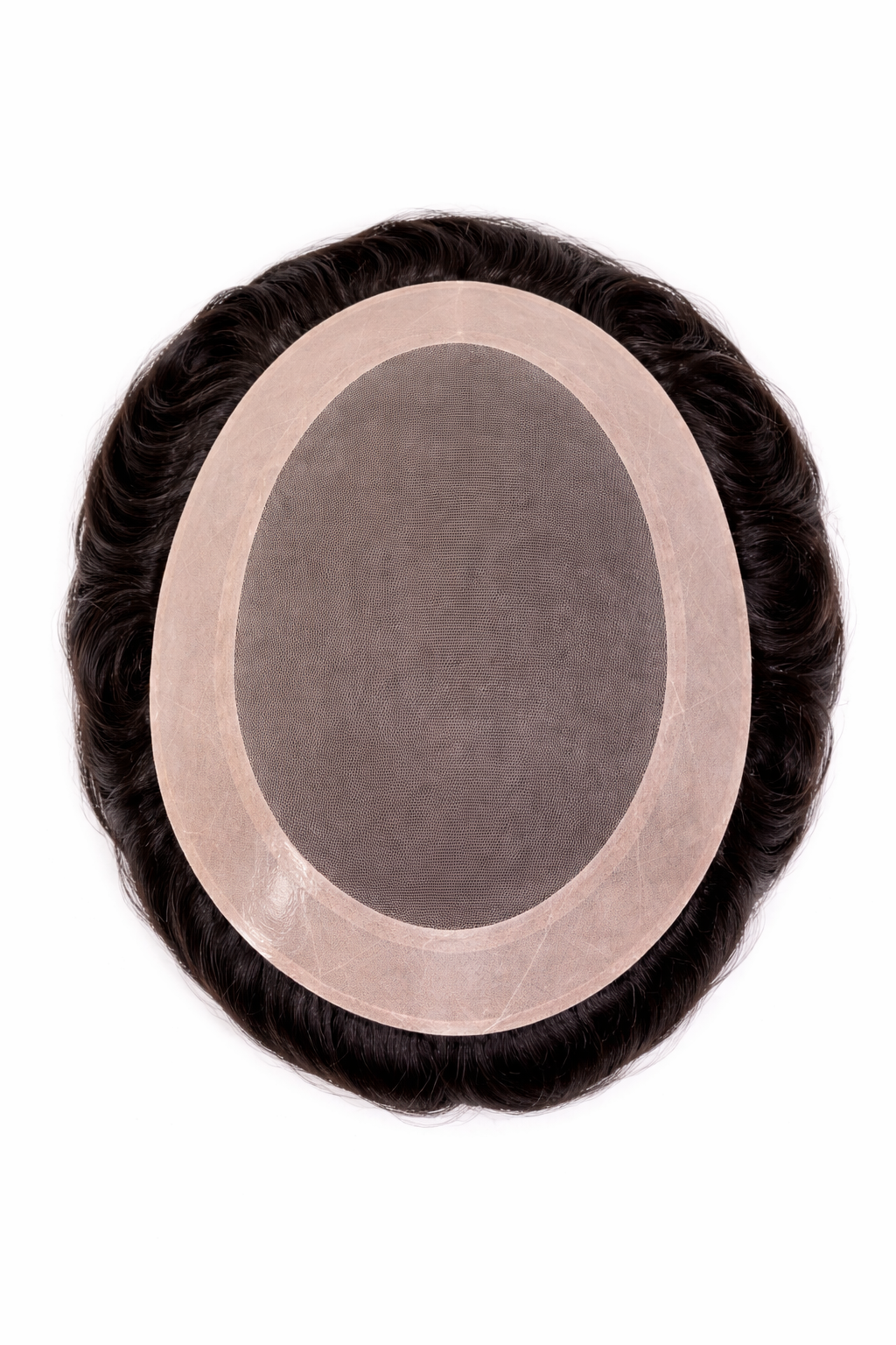 Toupees/Hairpiece, WNE-301A, Mono in Center with Poly Coating around. Size( 7"x9")