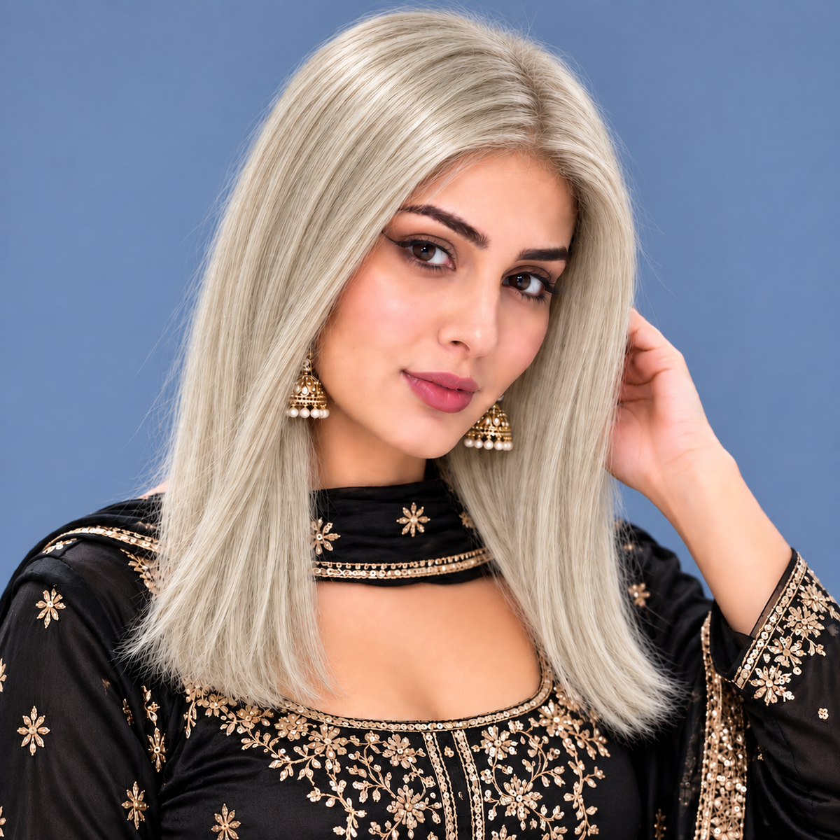 VALERY – 14” Virgin Human Hair Swiss Lace Front Wig