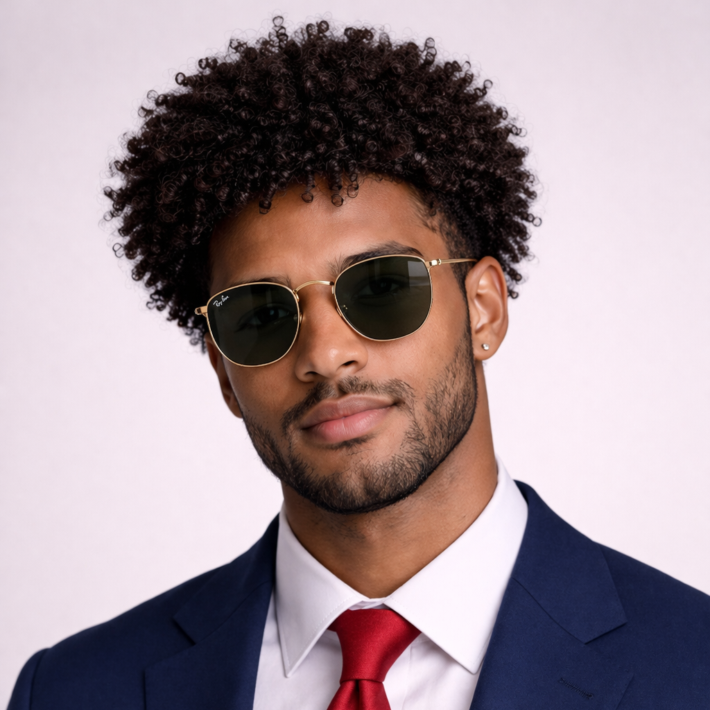 Toupees/Hairpiece, WNE-102, Full French Lace, 100 % High Quality Remy AFRO CURL Human Hair for Black Men, Base Size = 8"X10"