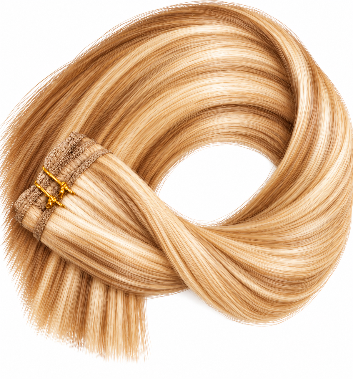16" Clip-In Human Hair Extensions – Grade 8A Virgin Human Hair, Weight=120 GRAMS