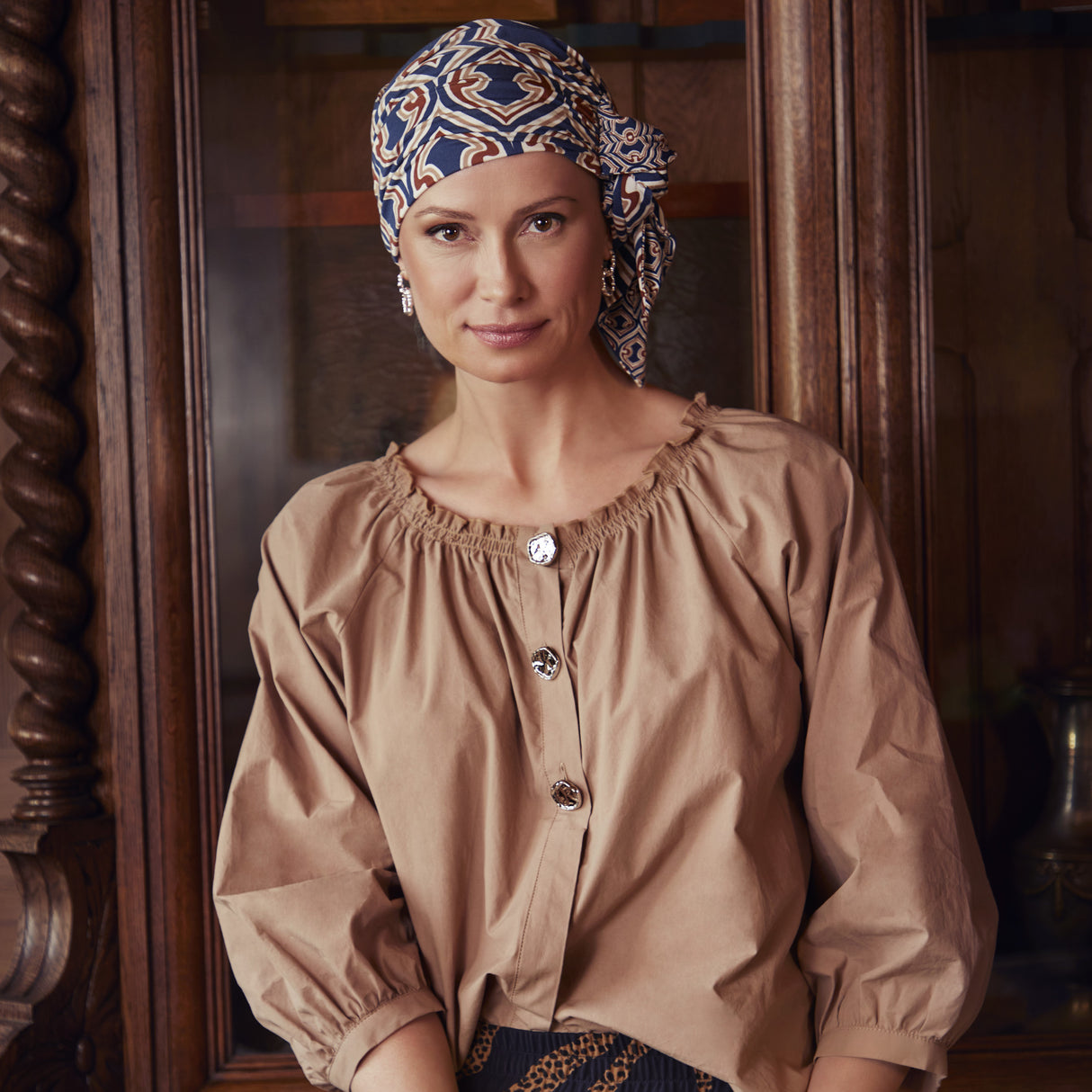 Beatrice Turban With Ribbons