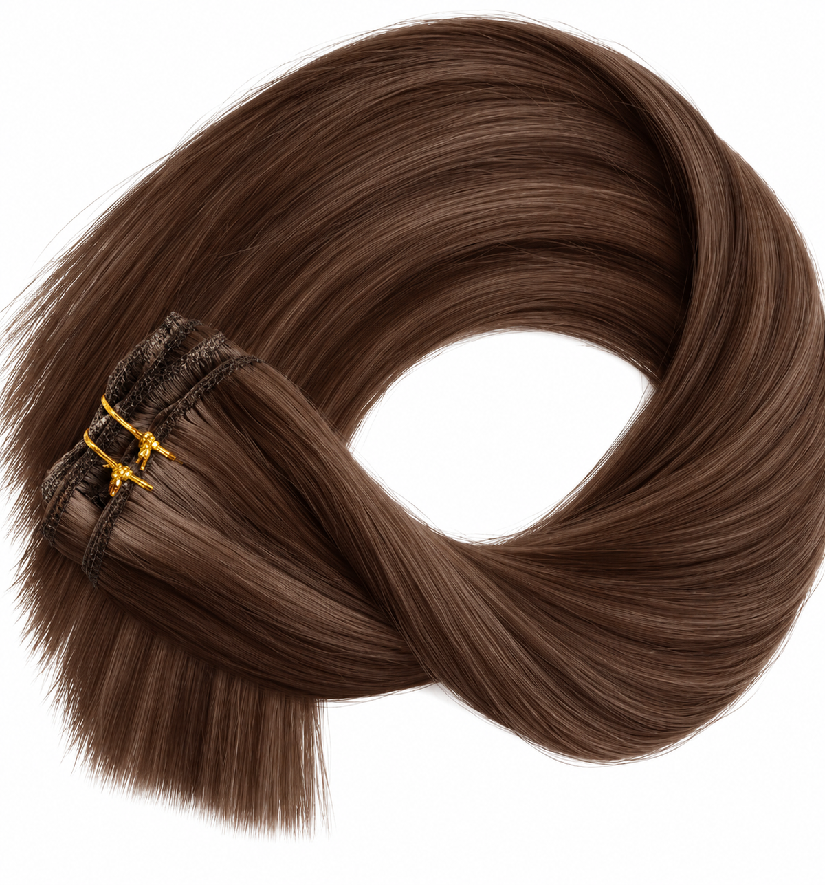 16" Clip-In Human Hair Extensions – Grade 8A Virgin Human Hair, Weight=120 GRAMS