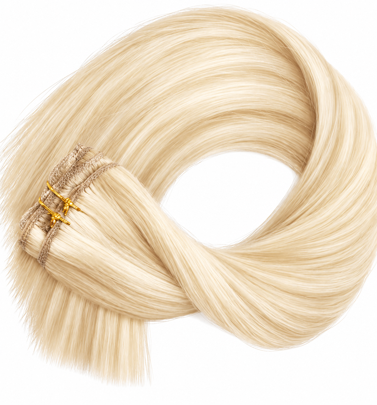 16" Clip-In Human Hair Extensions – Grade 8A Virgin Human Hair, Weight=120 GRAMS