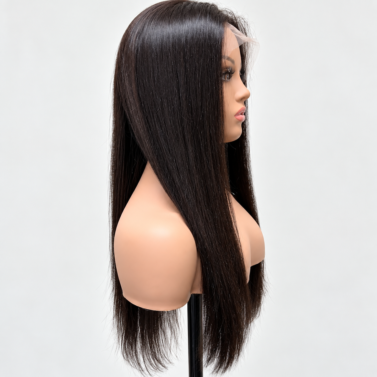 REBECCA – 24” Virgin Human Hair Swiss Lace Front Wig