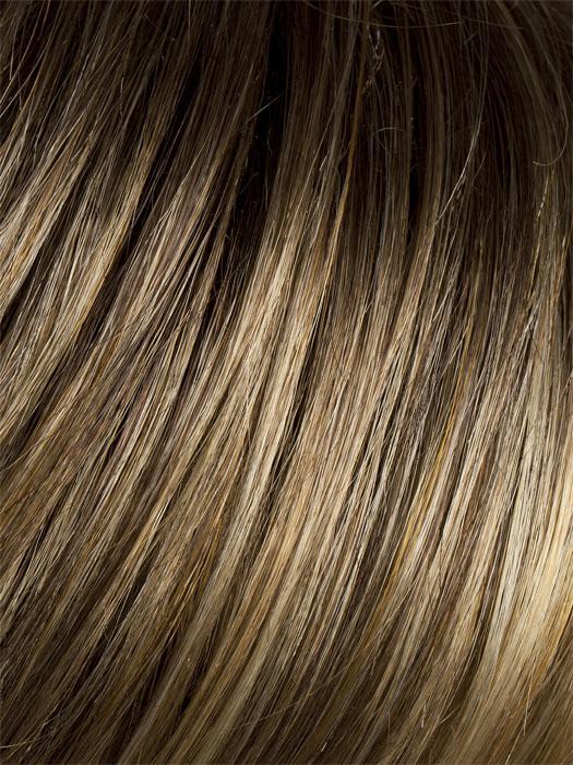 BERNSTEIN ROOTED 12.26.27 | Light Brown base with subtle Light Honey Blonde and Light Butterscotch Blonde highlights and Dark Roots