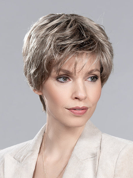 GOLD by ELLEN WILLE in SAND MULTI ROOTED 24.14.22 | Lightest Ash Blonde and Medium Ash Blonde with Light Neutral Blonde Blend and Shaded Roots