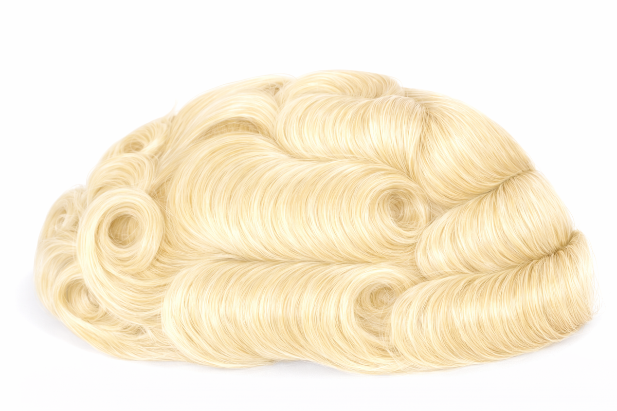 Toupees/Hairpiece, WNE-101, Full French Lace, 100 % High Quality Remy Human Hair for Men, Base Size = 8"X10"