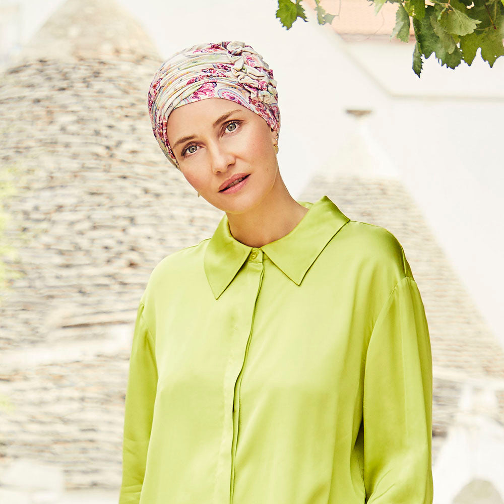 Lotus Printed Turban 1008