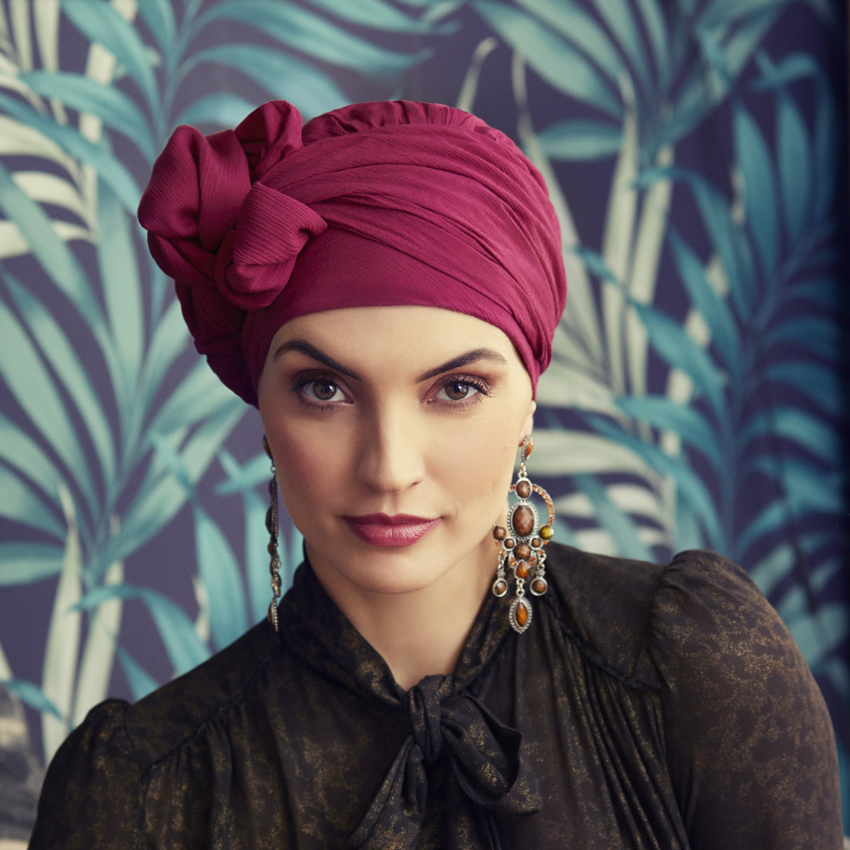 Sapphire Boho Turban Set 3001