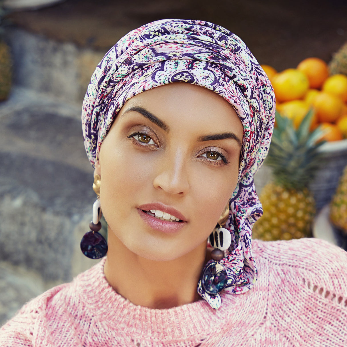 Sapphire Boho Turban Set 3001