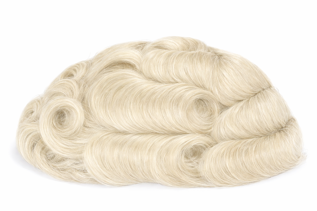 Toupees/Hairpiece, WNE-301C, Mono in Center with Poly Coating around. Size( 8"x10")
