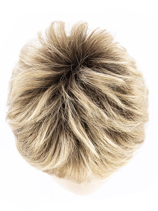 BAHAMA BEIGE SHADED 16.22.14 |  Medium Honey Blonde, Light Ash Blonde, and Lightest Reddish Brown blend with Medium shaded roots