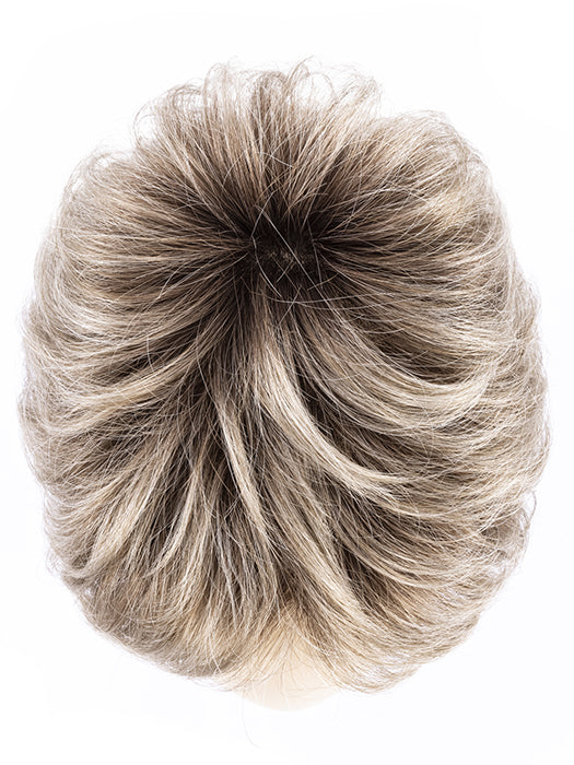 IVORY BLONDE SHADED 101.14.12 | Pearl platinum with dark ash blonde and silver white blend with dark shaded roots