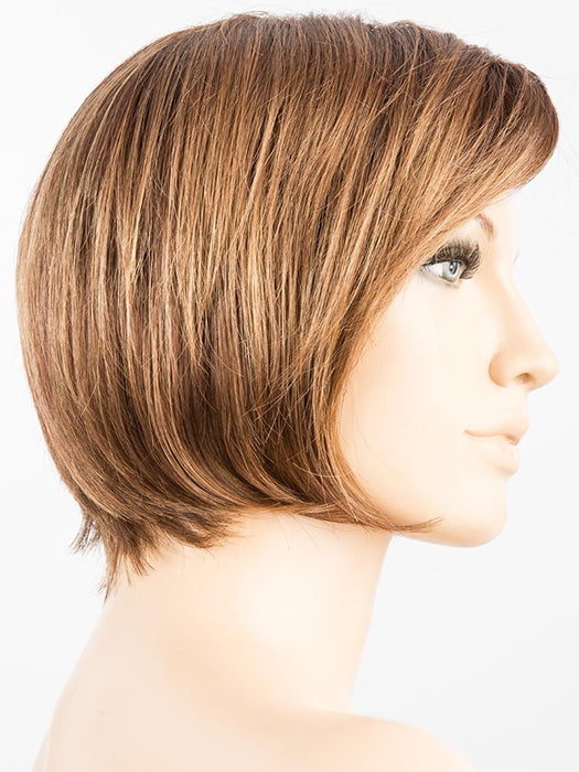 HOT MOCCA ROOTED 830.27.12 | Medium Brown Blended with Light Auburn and Dark Strawberry Blonde with Lightest Brown Blend and Shaded Roots
