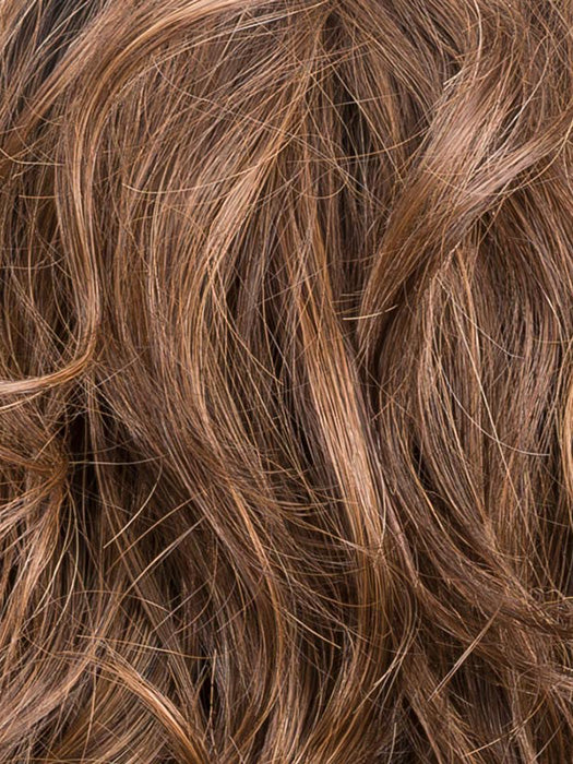 CHOCOLATE ROOTED 830.6 | Medium Brown Blended with Light Auburn, and Dark Brown blends with Shaded Roots