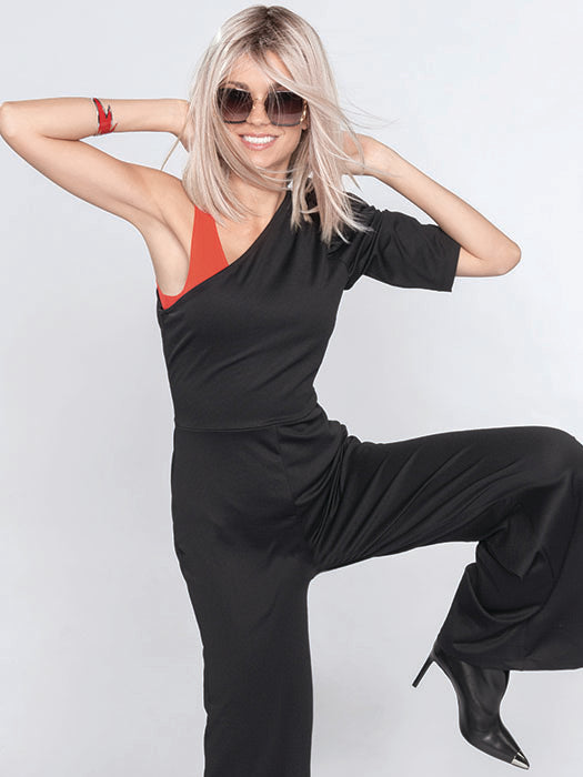 DRIVE by ELLEN WILLE in PEARL BLONDE ROOTED 101.24.20 | Pearl Platinum, Lightest Ash Blonde and Light Strawberry Blonde Blend with Shaded Roots