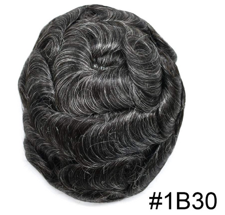 Toupees/Hairpiece, WNE-301, Mono in Center with Poly Coating around.