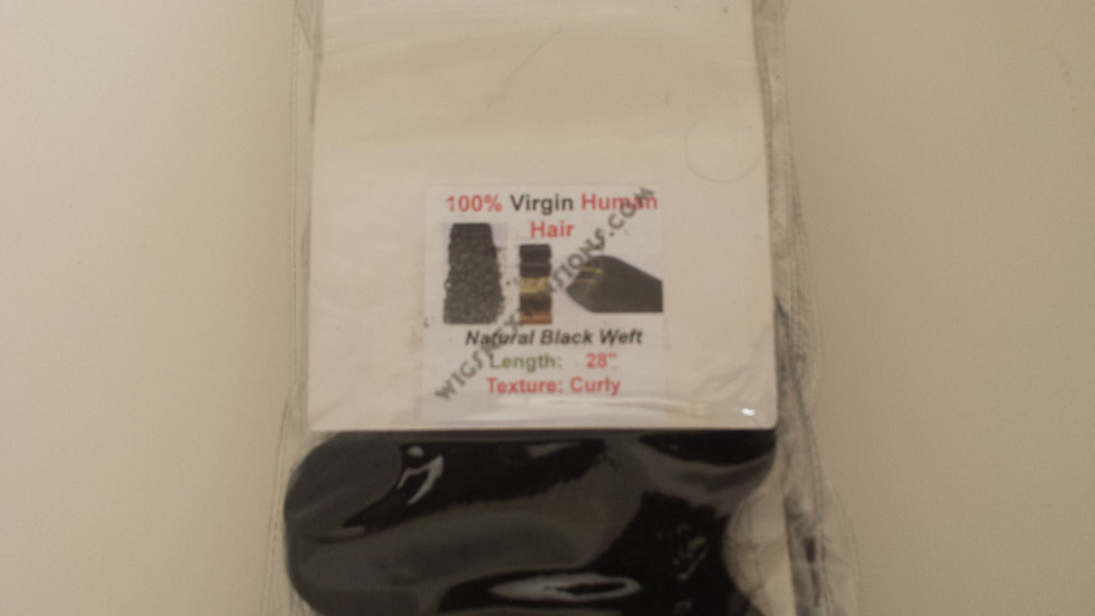 Machine Weft Virgin Hair Curly ( DeepCurl )