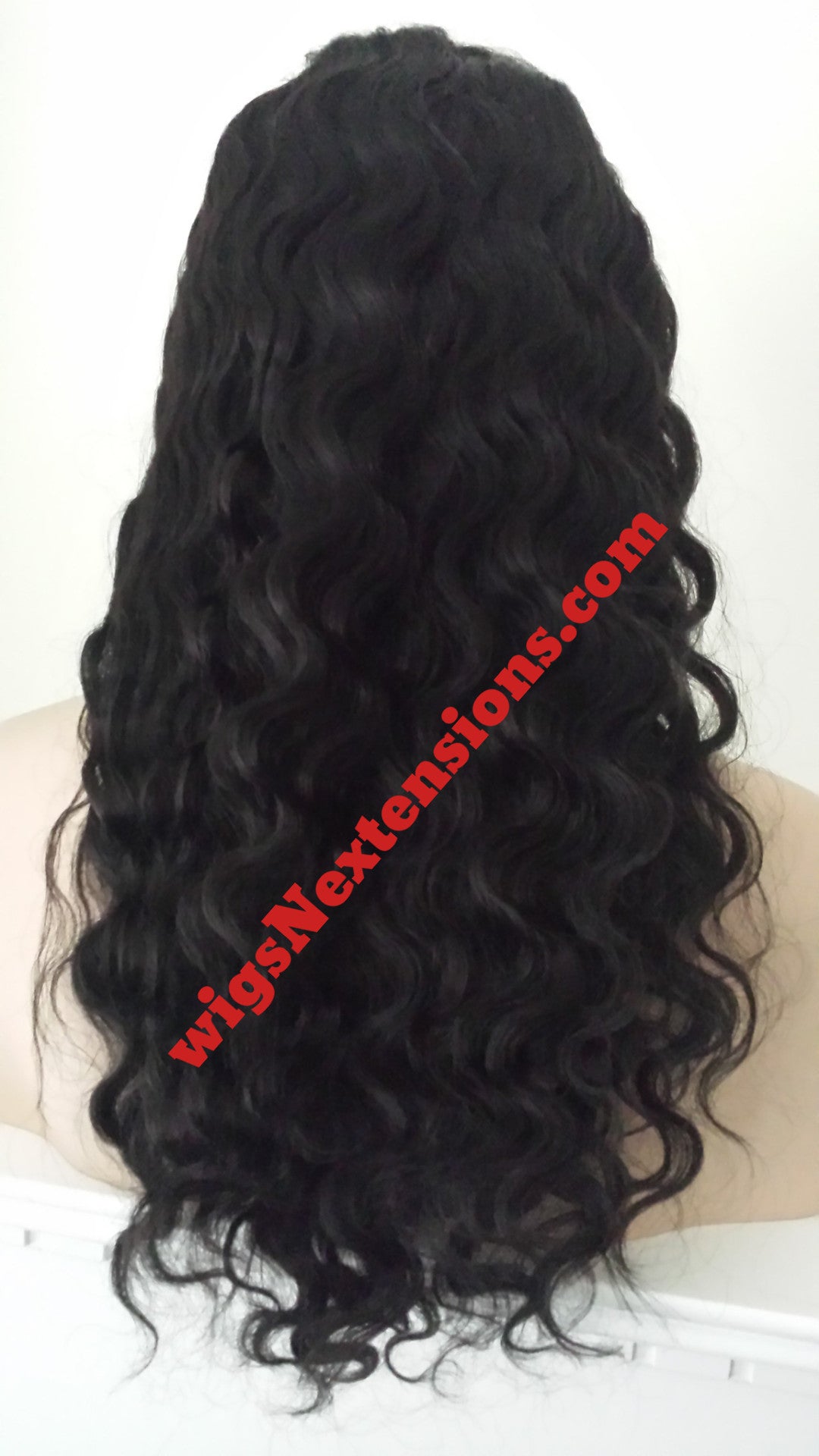 Full (Swiss) Lace Wig Curly  Natural Black ( 1B )