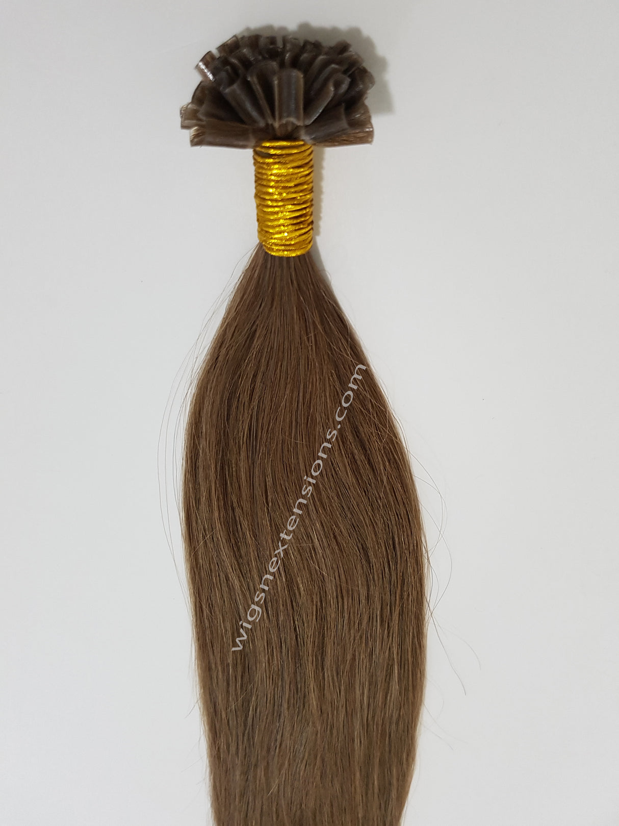 Nail/U Tip Hair Extensions Colour Caramel Brown #8  High Grade  24 Inches
