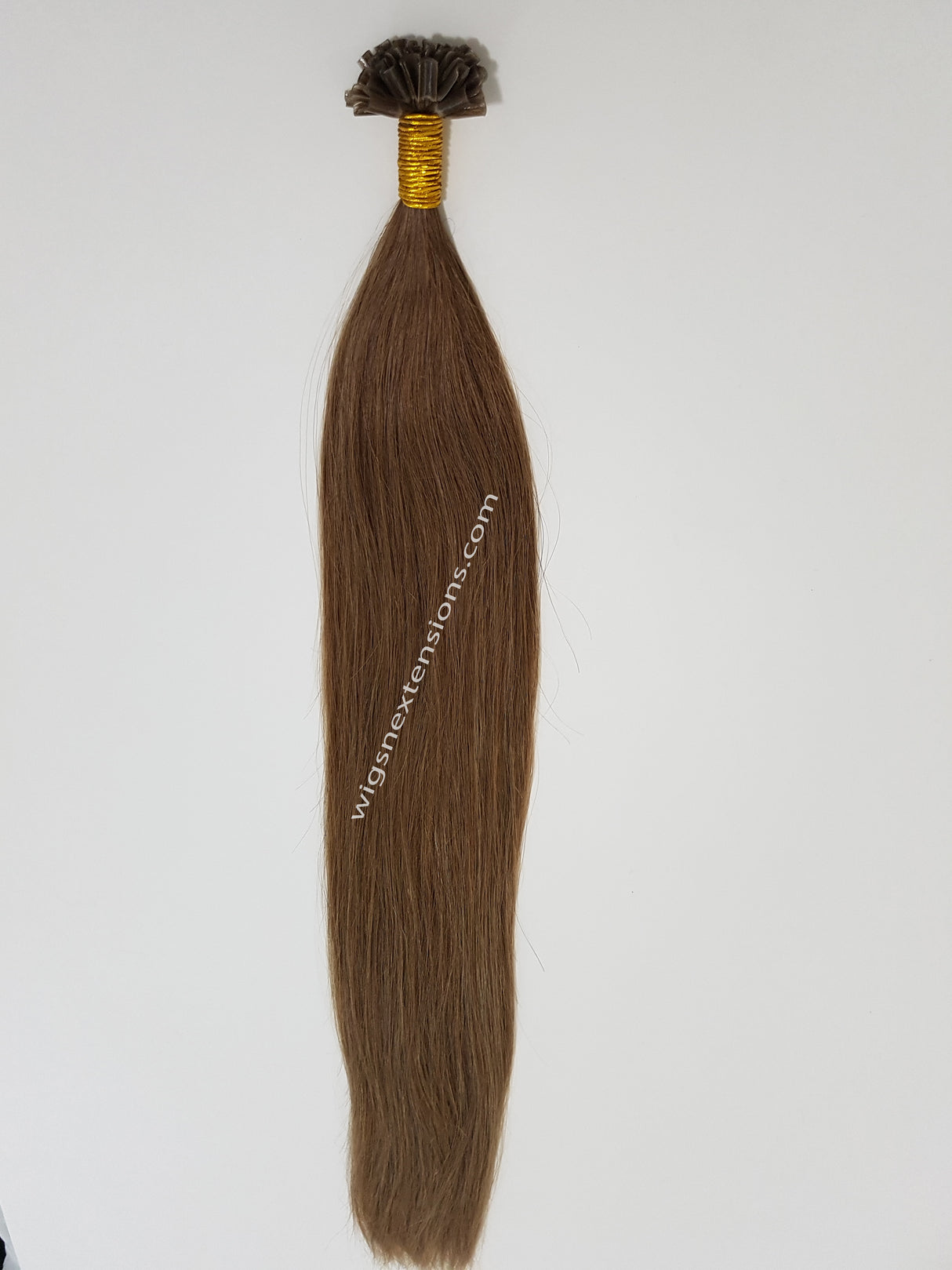 Nail/U Tip Hair Extensions Colour Caramel Brown #8  High Grade  24 Inches