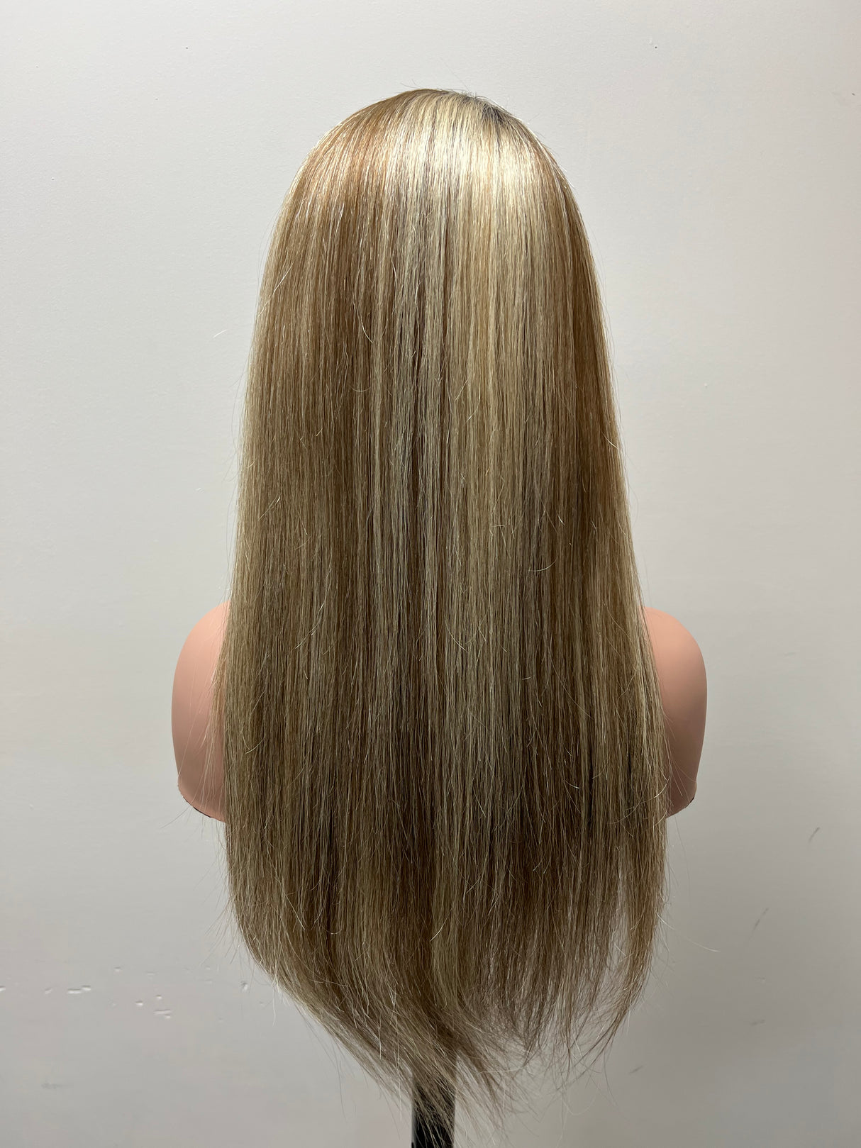Lace Front-(Swiss) Lace Wig, 22 Inches Straight Hair Medium Head Size Glue Less