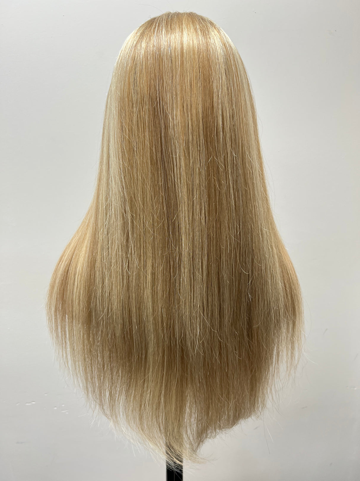 Lace Front-(Swiss) Lace Wig, 22 Inches Straight Hair Medium Head Size Glue Less