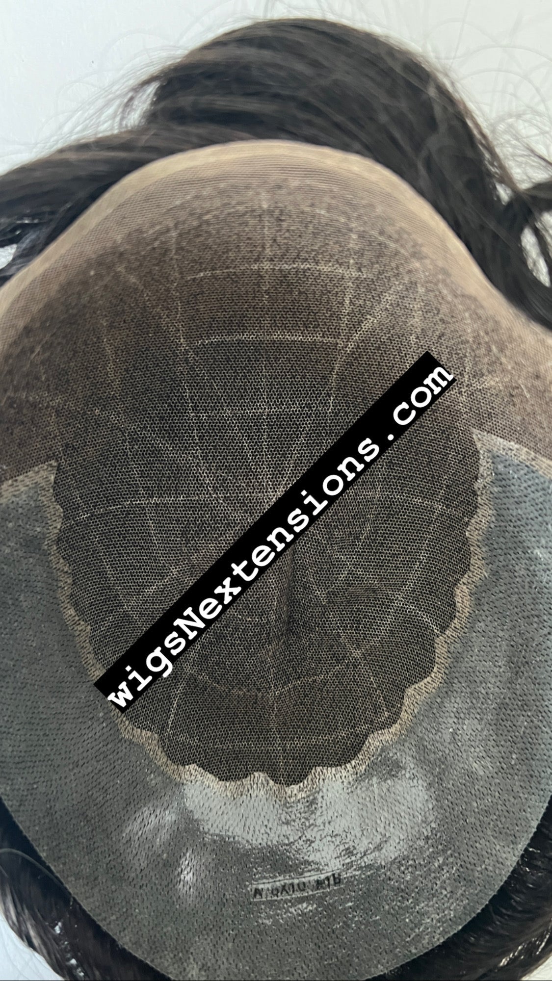 Hairpiece, WNE-902, French Lace ( Q6 ) with clear thin skin , 100 % High Quality Remy Human Hair for Men