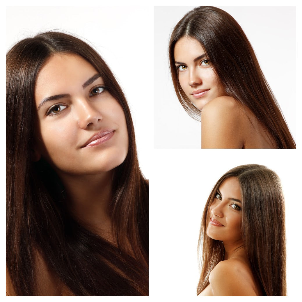 Lace Front human hair dark brown GLUE LESS wig