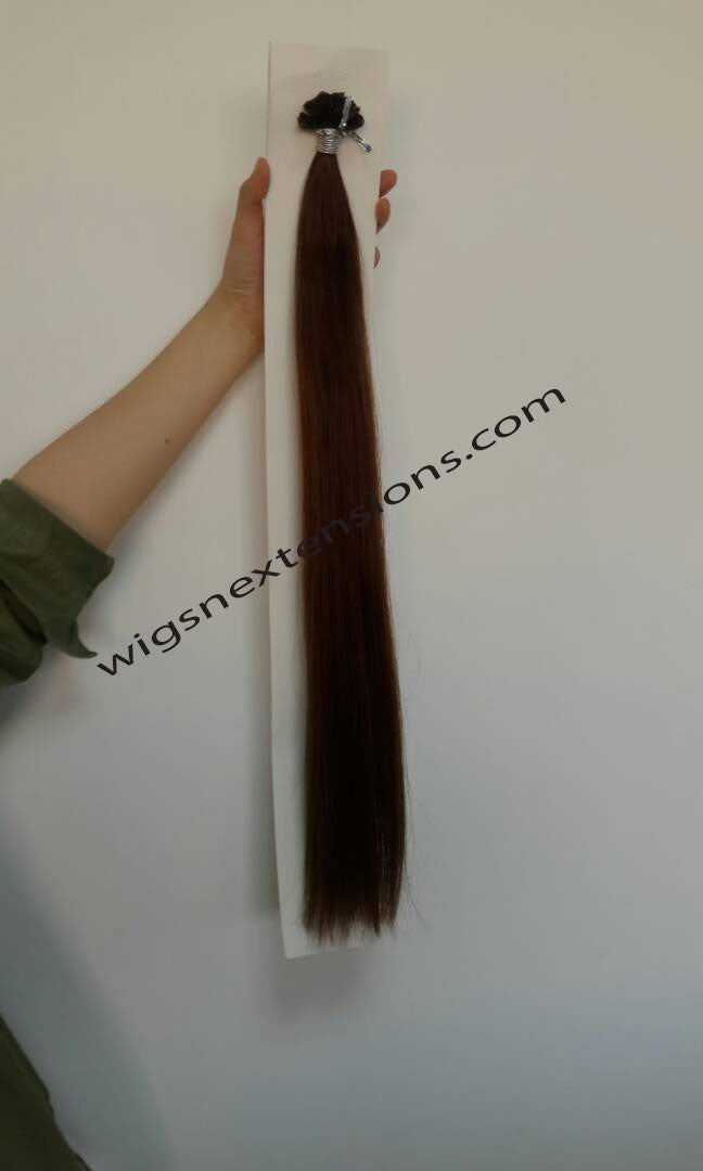 Nail/U Tip Hair Extensions Colour # 6 Grade 8A