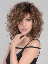 STORYVILLE by ELLEN WILLE in HOT MOCCA ROOTED 830.27.33 | Medium Brown, Light Auburn, Dark Strawberry Blonde, and Dark Auburn Blend with Shaded Roots