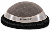 Toupees/Hairpiece, WNE-501D, French Lace Center with Skin around Breathable & Secure Fit. Density Medium to High,  Base Size = 8"X10"