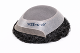 Toupees/Hairpiece, WNE-401B, Mono in Center with Poly Coating around and Lace Front. Base Size = 6"X9"