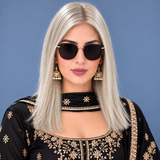 VALERY – 14”  Virgin Human Hair Swiss Lace Front Wig