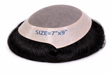 Toupees/Hairpiece, WNE-301A, Mono in Center with Poly Coating around. Size( 7"x9")