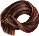 16" Clip-In Human Hair Extensions – Grade 8A Virgin Human Hair,  Weight=120 GRAMS