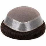 Toupees/Hairpiece, WNE501C, MONO, 100 % High Quality Remy Human Hair for Men Size(8"x10")