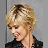 Textured Fringe Bob Wig