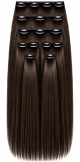 20" Clip-In Human Hair Extensions – Grade 8A Virgin Human Hair