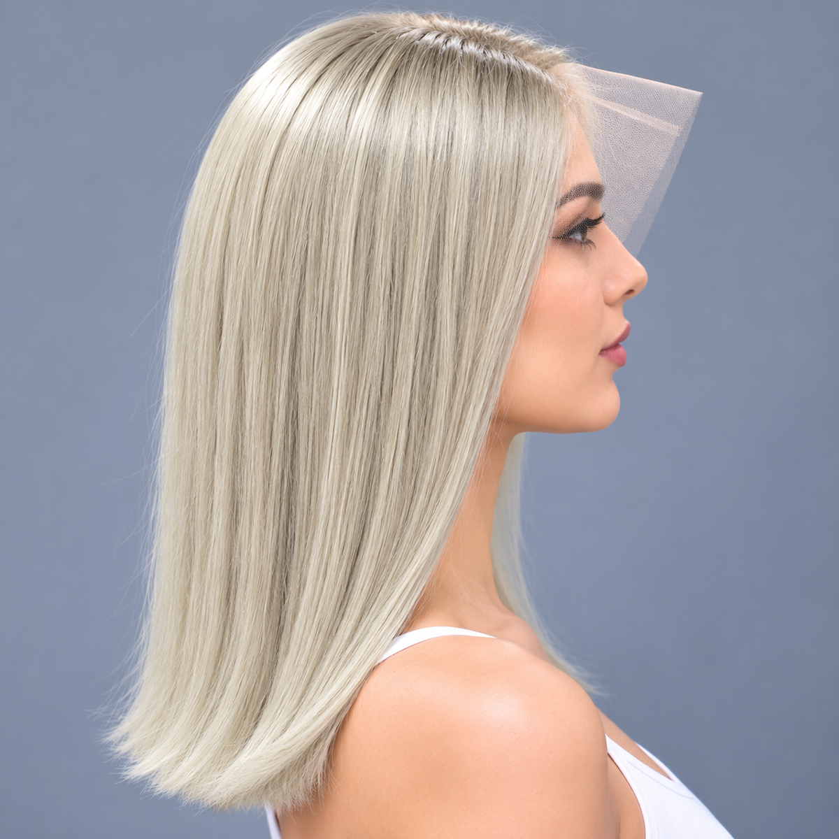 VALERY – 14”  Virgin Human Hair Swiss Lace Front Wig