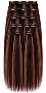 20" Clip-In Human Hair Extensions – Grade 8A Virgin Human Hair, Weight=100 GRAMS