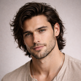 Toupees/Hairpiece, WNE501A, MONO, 100 % High Quality Remy Human Hair for Men Size(7"x9")