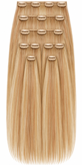 16" Clip-In Human Hair Extensions – Grade 8A Virgin Human Hair,  Weight=120 GRAMS