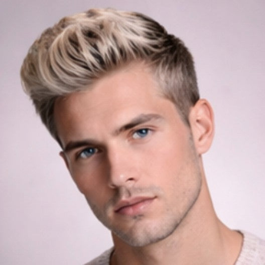 Toupees/Hairpiece, WNE501, MONO  , 100 % High Quality Remy Human Hair for Men Size(6"x8")
