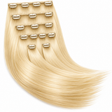 20" Clip-In Human Hair Extensions – Grade 8A Virgin Human Hair