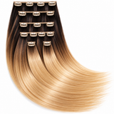 16" Clip-In Human Hair Extensions – Grade 8A Virgin Human Hair,  Weight=120 GRAMS