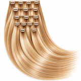 16" Clip-In Human Hair Extensions – Grade 8A Virgin Human Hair, Weight=100 GRAMS