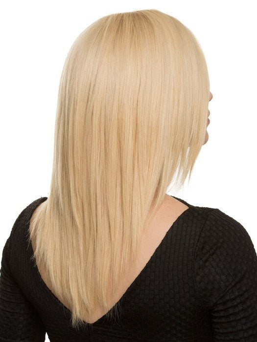 ZORA by ELLEN WILLE in CHAMPAGNE ROOTED 26.22 | Light Beige Blonde, Medium Honey Blonde, and Platinum Blonde Blend with Dark Roots