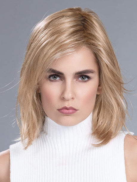 JUST NATURE by ELLEN WILLE in SANDY BLONDE ROOTED 16.22.14 | Medium Ash Blonde/Blonde blend with Light Neutral Blonde and Shaded Roots